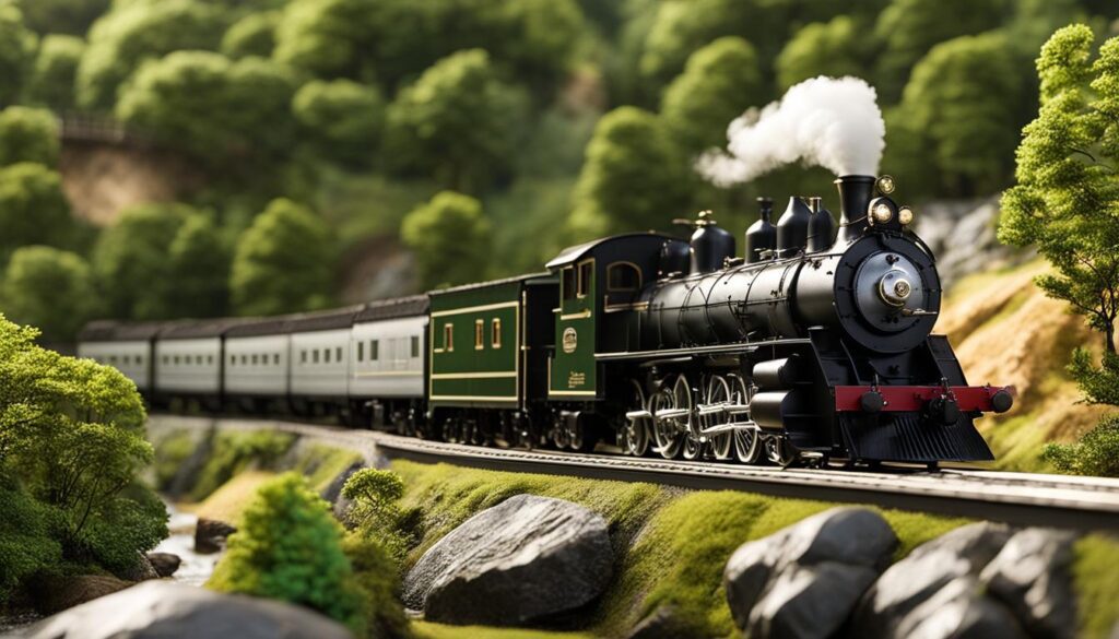 scenic model train layout